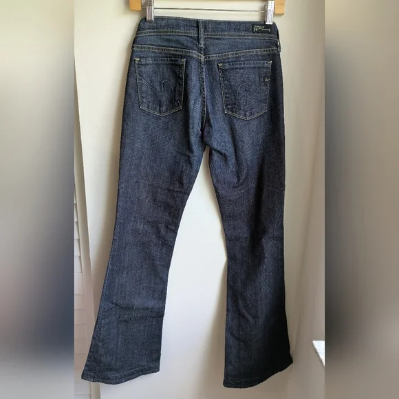 Citizen Of Humanity By Jerome Dahan Blue Denim Womens Jeans Slight Flare Size 25 - Picture 3 of 9